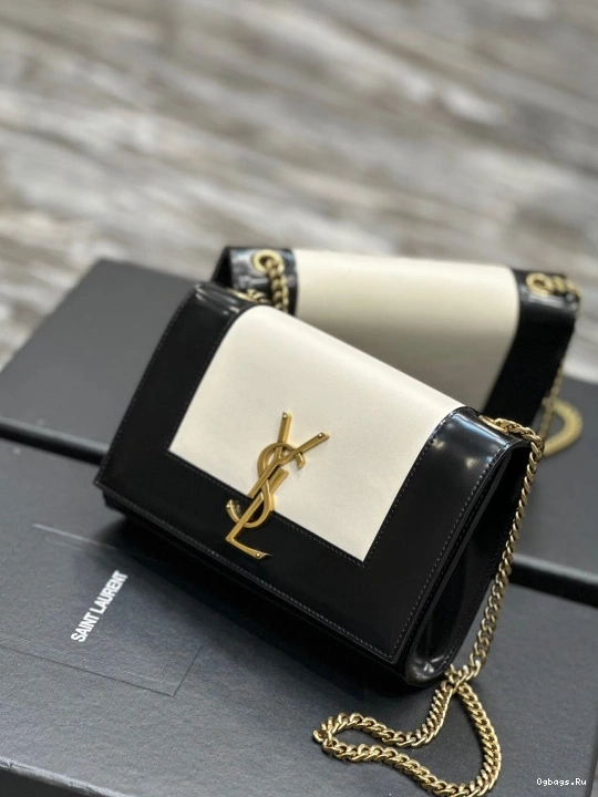 Kate leather bag shoulder two-tone small YSL 0721